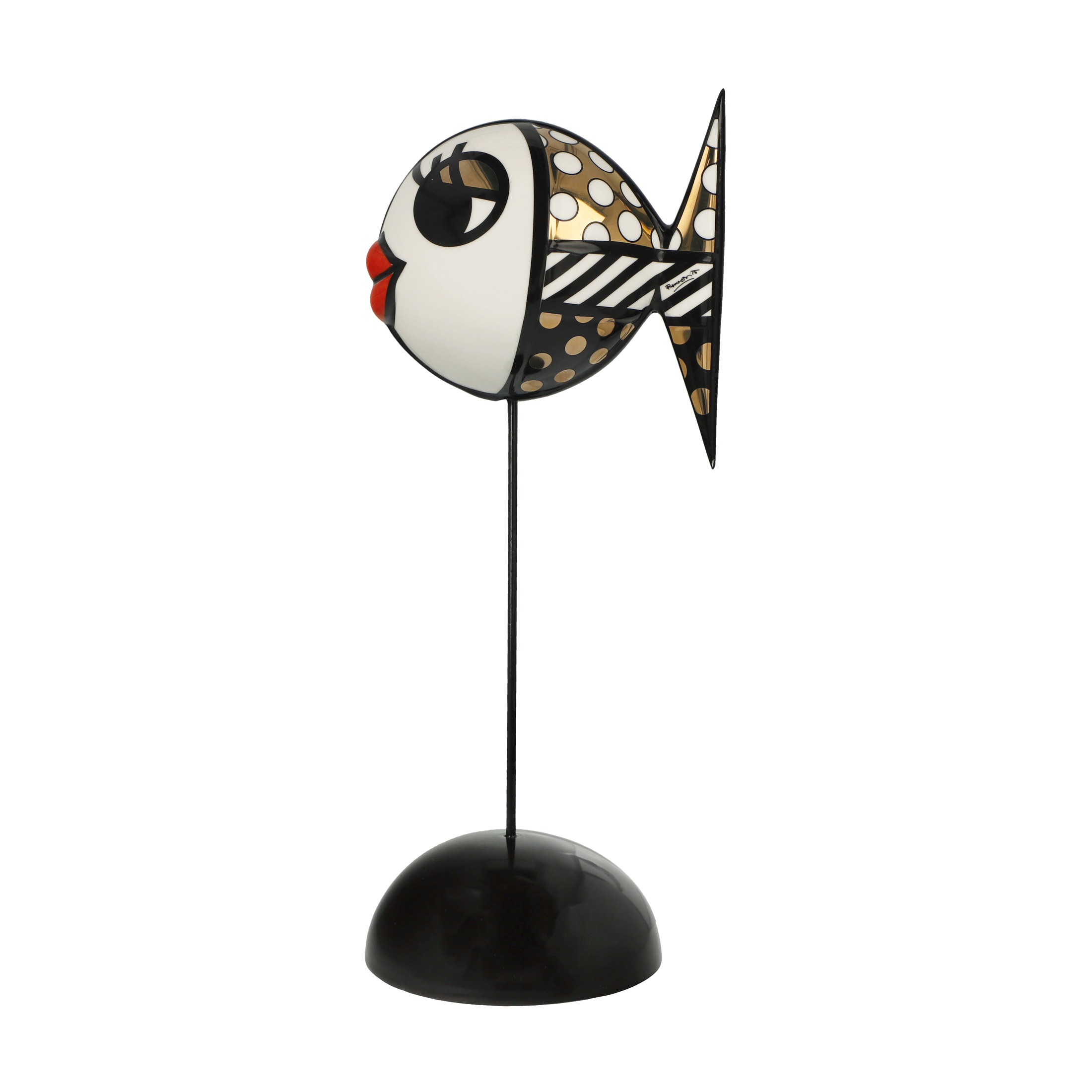 Goebel Dekofigur Romero Britto Pop Art - Golden Deeply in Love 2