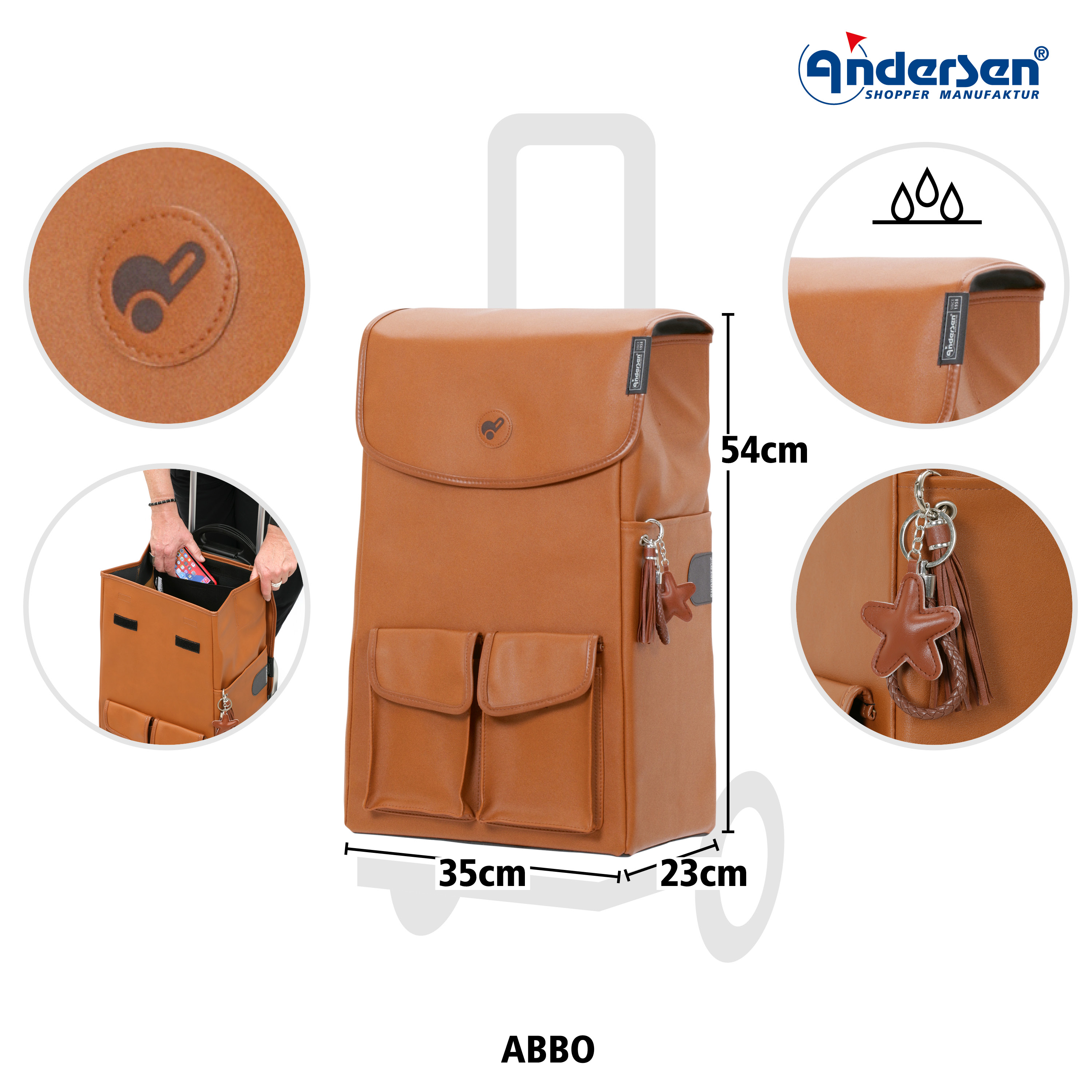 Andersen Shopper Tasche Abbo Einkaufstrolley