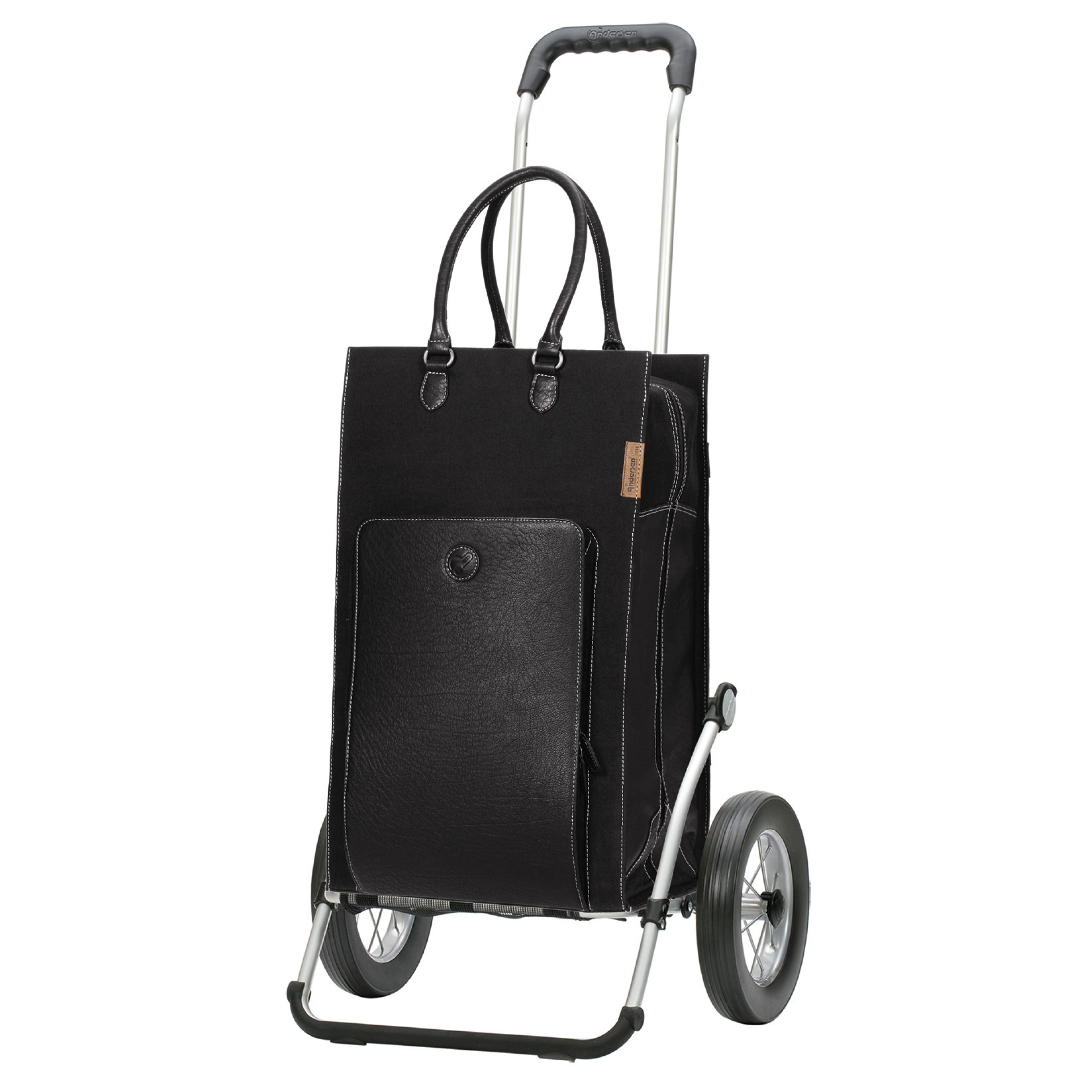 Andersen Royal Shopper mit Tasche Charu in Braun oder Schwarz, Metallspeichenrad