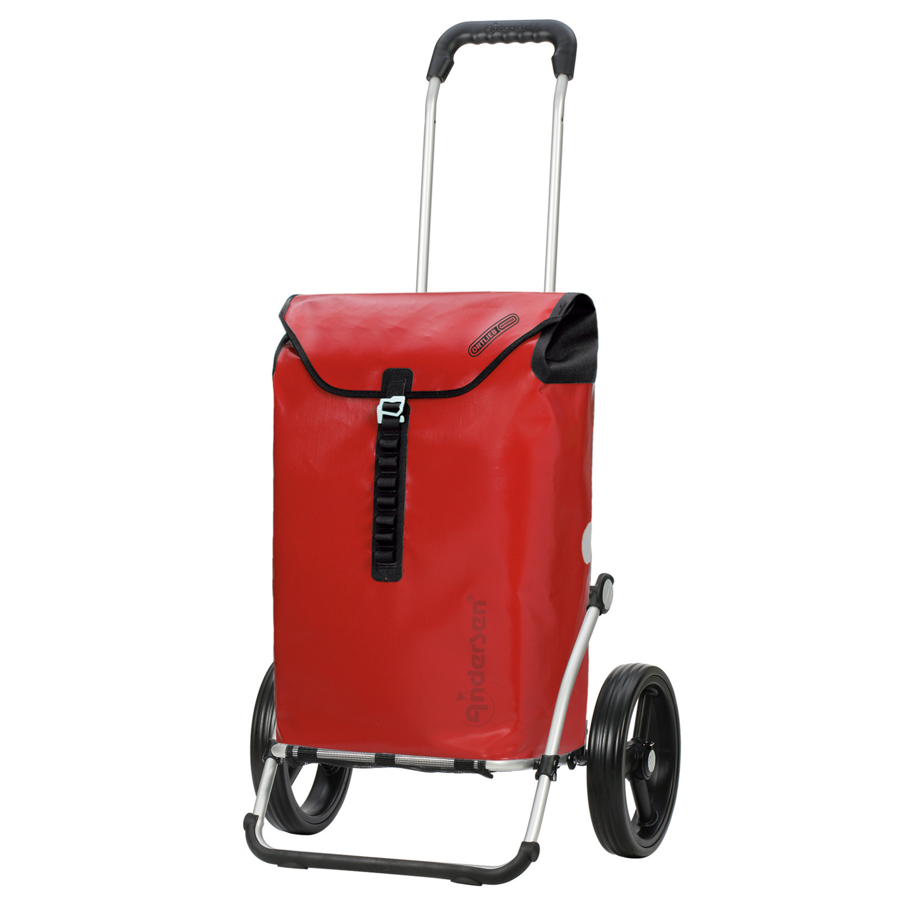 Andersen Royal Shopper mit Tasche Ortlieb in Gelb, Rot, Anthrazit oder Petrol, 3 Speichenrad  Andersen Royal Shopper mit Tasche Ortlieb in Gelb, Rot, Anthrazit oder Petrol, 3 Speichenrad
